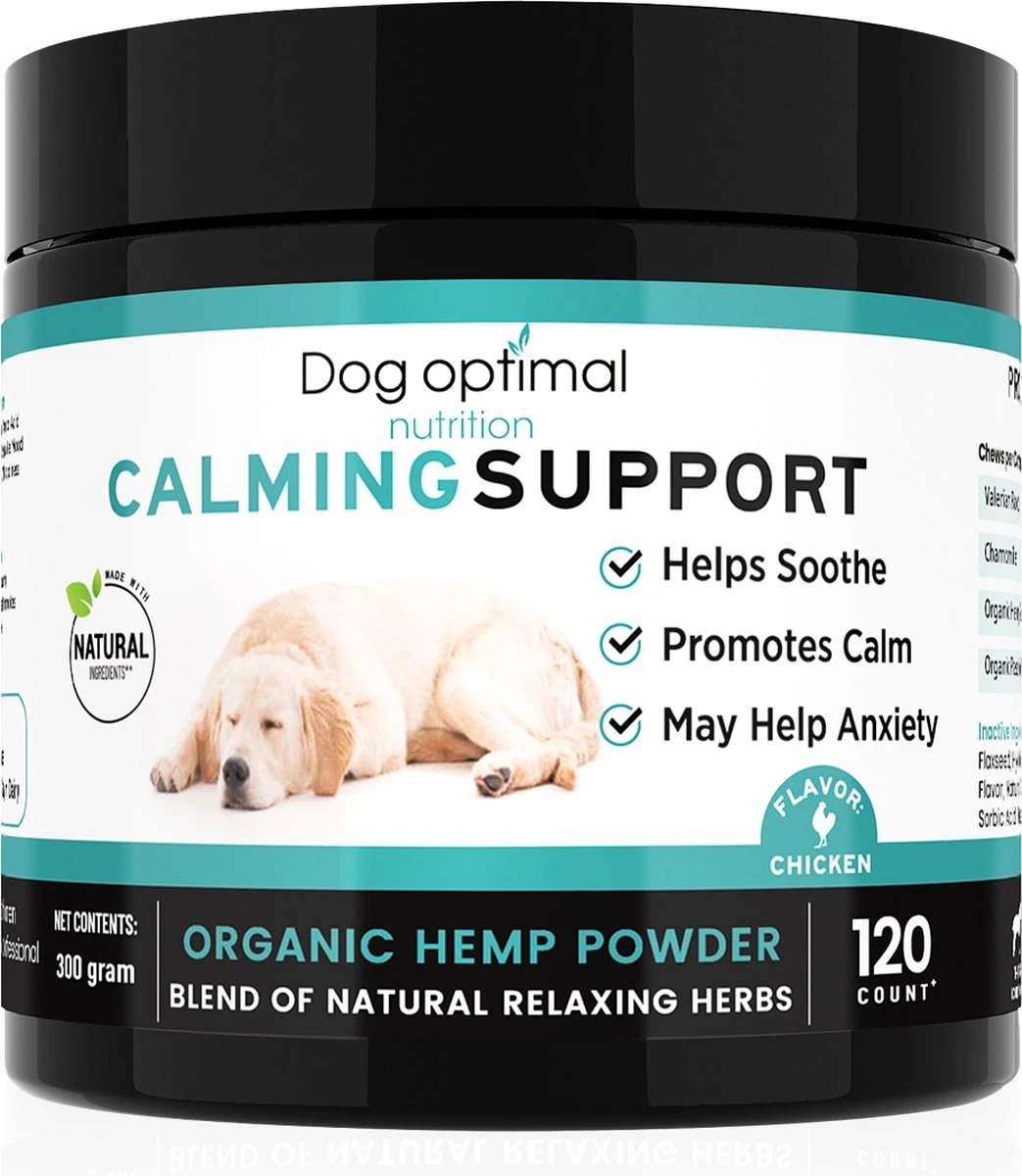 RUST EN KALMEREN CALMING Support 120 Stuks - Kalmeren - AntistressmiddelHond - Hond - Hondenkoekjes - Hondensupplementen - Honden - Puppy - Hondenvoeding