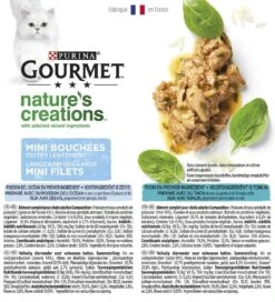 Gourmet Nature's Creations - Kattenvoer Natvoer - Zeevis - 48 X 85 Gr -Dierenwinkel 1089x1200 1