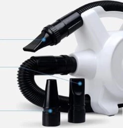 Hondenfohn - Waterblazer Met Draaiknop - 2400W Vermogen Met Warme En Koude Stand - Wit -Dierenwinkel 1151x1200