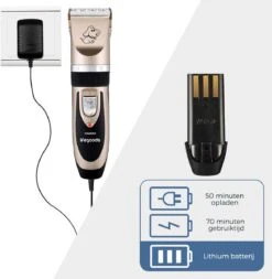 LifeGoods Hondentondeuse - Voor Katten En Honden - Complete Set - 5 Standen - Draadloos - Oplaadbaar - Goud/Zwart -Dierenwinkel 1170x1200 1