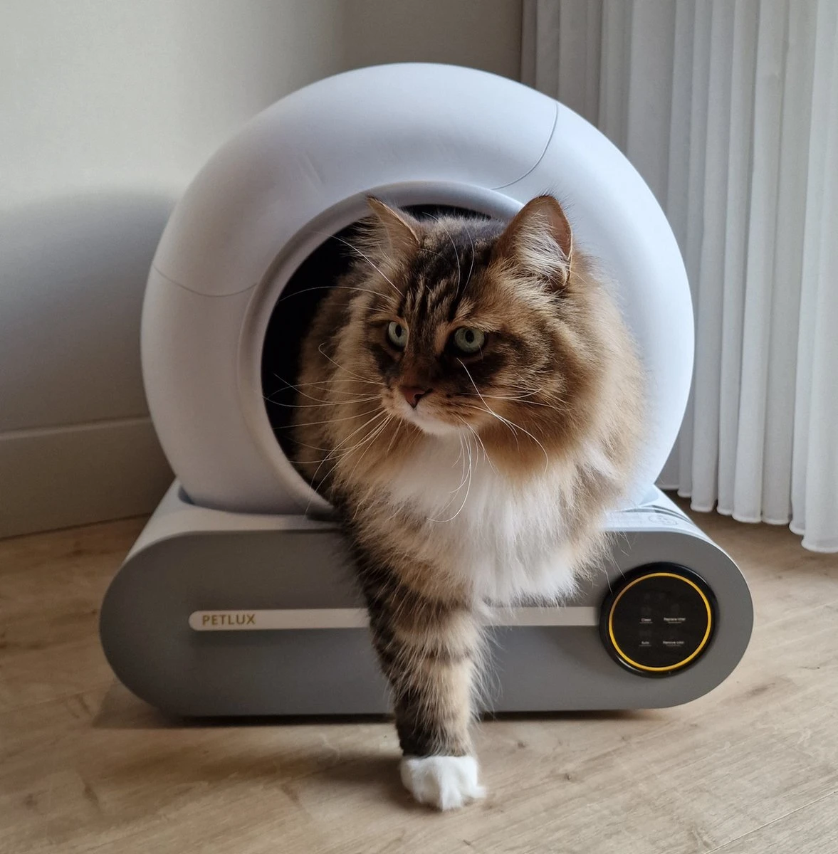 Merkloos Petlux® Zelfreinigende Automatische Kattenbak Met App En LED-Touch 19 Merkloos Petlux® Zelfreinigende Automatische Kattenbak Met App En LED-Touch - Afbeelding 17