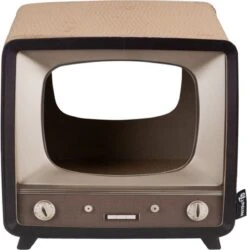 District 70 TELLY - Retro TV Krabmeubel - Instagrammable Kartonnen TV Voor Katten - 39 X 27 X 37 Cm -Dierenwinkel 1186x1200 2
