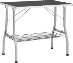 VIDAXL Hondentrimtafel Verstelbaar Met 2 Lussen En Opbergschap -Dierenwinkel 1200x1027