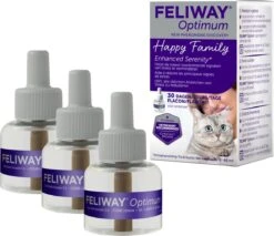 Feliway Optimum - Navulling 3-Pack - 3x Flacon 48 Ml - Anti-stress Kat -Dierenwinkel 1200x1033