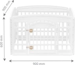 Iris Ohyama Puppy Ren CI-604E - Kunststof - Beige/Wit -Dierenwinkel 1200x1048