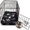 Benchkussen Teddy Zwart Voetprint - Maat 4 - 90x60 CM -Dierenwinkel 1200x1056