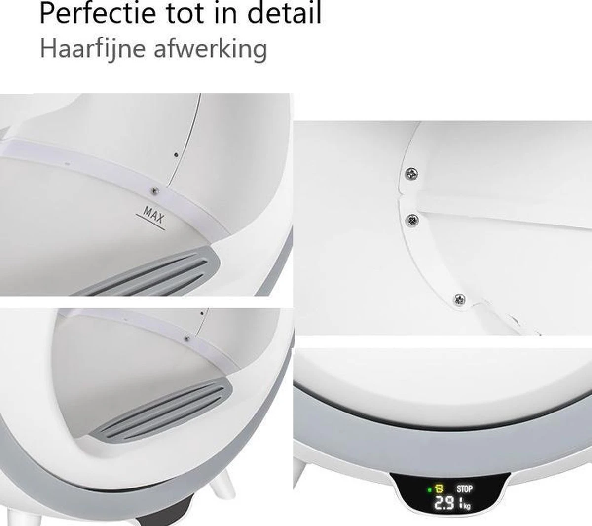 Merkloos Premium Kattenbak - Automatische - Zelfreinigende - Elektrische Kattenbak - Design Kattenbak 12 Merkloos Premium Kattenbak - Automatische - Zelfreinigende - Elektrische Kattenbak - Design Kattenbak - Afbeelding 10