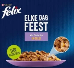 Purina Felix Elke Dag Feest - Kattenvoer Nat - Mix Selectie In Gelei - 120-pack -Dierenwinkel 1200x1113 2