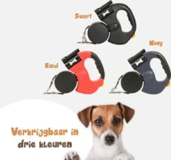 Dubbele Honden Riem – Leiband Hond – Hondenlijn – Looplijn Hond – 2 Honden – 3 Meter – Tot 12kg Per Hond – Reflecterende Lijnen – Met Zaklamp – 360° Draaien – Verstelbaar - Zwart -Dierenwinkel 1200x1120 3