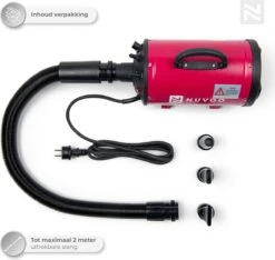 Nuvoo Professionele Hondenföhn / Waterblazer / Hondenborstel Met 3 Opzetstukken - Verstelbare Vermogen Tot 2200W - Warme / Koude Stand - Rood 17 Nuvoo Professionele Hondenföhn / Waterblazer / Hondenborstel Met 3 Opzetstukken - Verstelbare Vermogen Tot 2200W - Warme / Koude Stand - Rood -Dierenwinkel 1200x1136 1