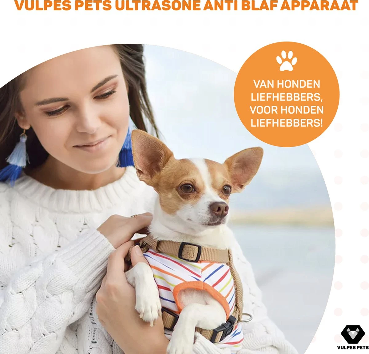 Vulpes Pets® Ultrasone Anti Blaf Apparaat – 3-in-1 Anti Blaf Apparaat Pro - Diervriendelijk & Zonder Schok - Alternatief Anti Blafband - Voor Kleine & Grote Honden - Audio - Flashlight - USB-Oplaadbaar 9 Vulpes Pets® Ultrasone Anti Blaf Apparaat – 3-in-1 Anti Blaf Apparaat Pro - Diervriendelijk & Zonder Schok - Alternatief Anti Blafband - Voor Kleine & Grote Honden - Audio - Flashlight - USB-Oplaadbaar - Afbeelding 7