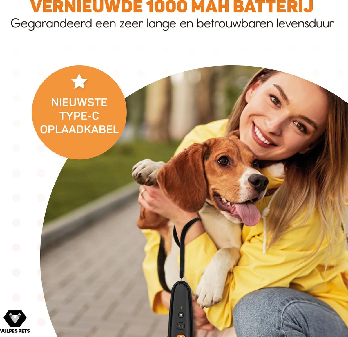 Vulpes Pets® Ultrasone Anti Blaf Apparaat – 3-in-1 Anti Blaf Apparaat Pro - Diervriendelijk & Zonder Schok - Alternatief Anti Blafband - Voor Kleine & Grote Honden - Audio - Flashlight - USB-Oplaadbaar 7 Vulpes Pets® Ultrasone Anti Blaf Apparaat – 3-in-1 Anti Blaf Apparaat Pro - Diervriendelijk & Zonder Schok - Alternatief Anti Blafband - Voor Kleine & Grote Honden - Audio - Flashlight - USB-Oplaadbaar - Afbeelding 5
