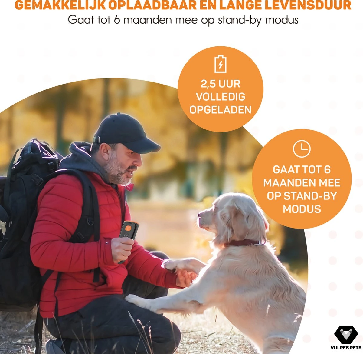 Vulpes Pets® Ultrasone Anti Blaf Apparaat – 3-in-1 Anti Blaf Apparaat Pro - Diervriendelijk & Zonder Schok - Alternatief Anti Blafband - Voor Kleine & Grote Honden - Audio - Flashlight - USB-Oplaadbaar 15 Vulpes Pets® Ultrasone Anti Blaf Apparaat – 3-in-1 Anti Blaf Apparaat Pro - Diervriendelijk & Zonder Schok - Alternatief Anti Blafband - Voor Kleine & Grote Honden - Audio - Flashlight - USB-Oplaadbaar - Afbeelding 13