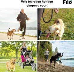 Filo Elastische Hondenriem Middel - Hardlopen En Wandelen - Hardloopriem Hond Handsfree Met Heuptasje - Looplijn Met Heupriem - Canicross Gordel Honden - Riemen - Heupgordel - Leiband -Dierenwinkel 1200x1171