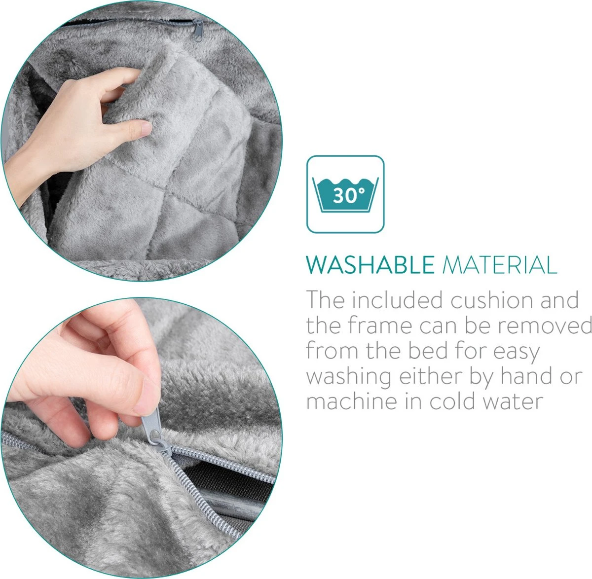 Navaris Hangmat Radiator Voor Katten - Kattenmand Voor Aan De Verwarming - Inclusief Uitneembaar Kussen - Tot 6 Kg 4 Navaris Hangmat Radiator Voor Katten - Kattenmand Voor Aan De Verwarming - Inclusief Uitneembaar Kussen - Tot 6 Kg - Afbeelding 2