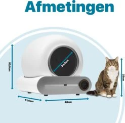BOME Automatische Kattenbak - Zelfreinigende Kattenbak - Met App En Touchscreen - 65L -Dierenwinkel 1200x1182 2