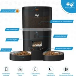 Pretty Paws QQ003 - Wifi Voermachine - Dubbele Voerbakjes - Zwart - Kat - 6L 18 Pretty Paws QQ003 - Wifi Voermachine - Dubbele Voerbakjes - Zwart - Kat - 6L -Dierenwinkel 1200x1188