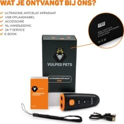 Vulpes Pets® Ultrasone Anti Blaf Apparaat – 3-in-1 Anti Blaf Apparaat Pro - Diervriendelijk & Zonder Schok - Alternatief Anti Blafband - Voor Kleine & Grote Honden - Audio - Flashlight - USB-Oplaadbaar 28 Vulpes Pets® Ultrasone Anti Blaf Apparaat – 3-in-1 Anti Blaf Apparaat Pro - Diervriendelijk & Zonder Schok - Alternatief Anti Blafband - Voor Kleine & Grote Honden - Audio - Flashlight - USB-Oplaadbaar -Dierenwinkel 1200x1195