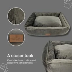 Topmast Soft Velours - Hondenmand - 75 X 58 Cm - L - Grijs - Hondenbed - Hondenkussen - Luxe Hondenmanden - Machinewasbaar Binnenkussen 10 Topmast Soft Velours - Hondenmand - 75 X 58 Cm - L - Grijs - Hondenbed - Hondenkussen - Luxe Hondenmanden - Machinewasbaar Binnenkussen -Dierenwinkel 1200x1200 113