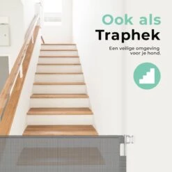 Château Animaux® - Tot 180cm Breed Traphekje Oprolbaar Hond - Stijlvolle Oplossing - Dieren Hek - Honden Hek -Dierenwinkel 1200x1200 148
