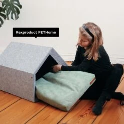 Rexproduct Hondenkussen - Hondenmand - Hondenbed Met Rits En Wasbaar - Manden & Kussens 90 X 110 CM - 0 Tot 80 Kg - SoftPet Groen -Dierenwinkel 1200x1200 155