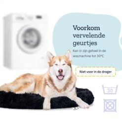 All 4 Pets Supply® Hondenmand Donut - Maat XL - Geschikt Voor Honden Tot 100 Cm - Hondenkussen - Zwart -Dierenwinkel 1200x1200 174