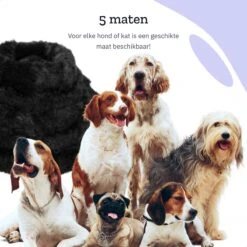 All 4 Pets Supply® Hondenmand Donut - Maat XL - Geschikt Voor Honden Tot 100 Cm - Hondenkussen - Zwart -Dierenwinkel 1200x1200 178