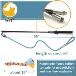 CF Pack - Hond Buitenspeelgoed Actief Behendigheid Touw Dog Flirt Pole Flirtpole Toy Tug Tease Wand Non-Bungee Cord Dog Toy For Fun Obedience Training Extandable Toy Honden Speelgoed Hondenspeelgoed Behendigheidspeelgoed -Dierenwinkel 1200x1200 270