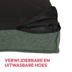 Snoozle Orthopedische Hondenmand - Zacht En Luxe Hondenkussen - Hondenbed - Wasbaar - Hondenmanden - 100 X 70 Cm - Groen -Dierenwinkel 1200x1200 296