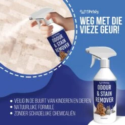Petsly Odour & Stain Remover - Geurverwijderaars - Urine Vlekken Verwijderen Urinegeur Verwijderen Met Plantaardige Enzymen - 1L -Dierenwinkel 1200x1200 35