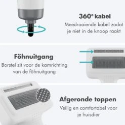 BURCH PetCare Ace - Waterblazer Voor Honden - Handzame Hondenföhn - RVS Borstel - 500W -Dierenwinkel 1200x1200 354