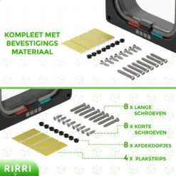 Rirri Kattenluik Met Tunnel - 4 Vergrendelingsstanden - Weersbestendig - Binnen En Buiten - Maat M - Zwart - 19 X 20 Cm -Dierenwinkel 1200x1200 498