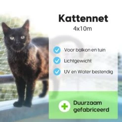 Kattennet Voor Balkon 4 X 10 M - Kattennet - Katten Gaas - Zwart 12 Kattennet Voor Balkon 4 X 10 M - Kattennet - Katten Gaas - Zwart -Dierenwinkel 1200x1200 512