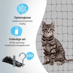 Kattennet Voor Balkon 4 X 10 M - Kattennet - Katten Gaas - Zwart 15 Kattennet Voor Balkon 4 X 10 M - Kattennet - Katten Gaas - Zwart -Dierenwinkel 1200x1200 515
