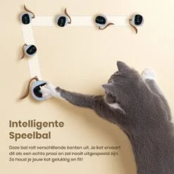 Otiume Interactieve Speelbal - Slimme Interactieve Jaag Speeltje Voor Katten - Kattenspeeltjes - Intelligente Jaagbal - AI -USB Oplaadbaar - LED - Blauw -Dierenwinkel 1200x1200 532