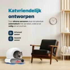 BOME Automatische Kattenbak - Zelfreinigende Kattenbak - Met App En Touchscreen - 65L -Dierenwinkel 1200x1200 556