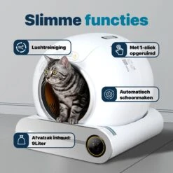BOME Automatische Kattenbak - Zelfreinigende Kattenbak - Met App En Touchscreen - 65L -Dierenwinkel 1200x1200 557