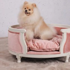 Lord Lou - George Roze Velvet S - Luxe Hondenmand - Luxe Kattenmand - 49x40x31 -Dierenwinkel 1200x1200 79