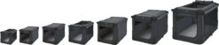 Maelson Soft Kennel - Robuuste Hondenbench Van Zacht Materiaal - Opvouwbare Kennel Met Stevig Stalen Binnenframe - Zwart/antraciet - XXS / XS / S / M / L / XL / XXL - 72 S -Dierenwinkel 1200x246