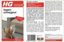 HG Tegen Urine Geur - 500 Ml - Effectief En Snel Resultaat - Neemt De Geur Definitief Weg -Dierenwinkel 1200x791