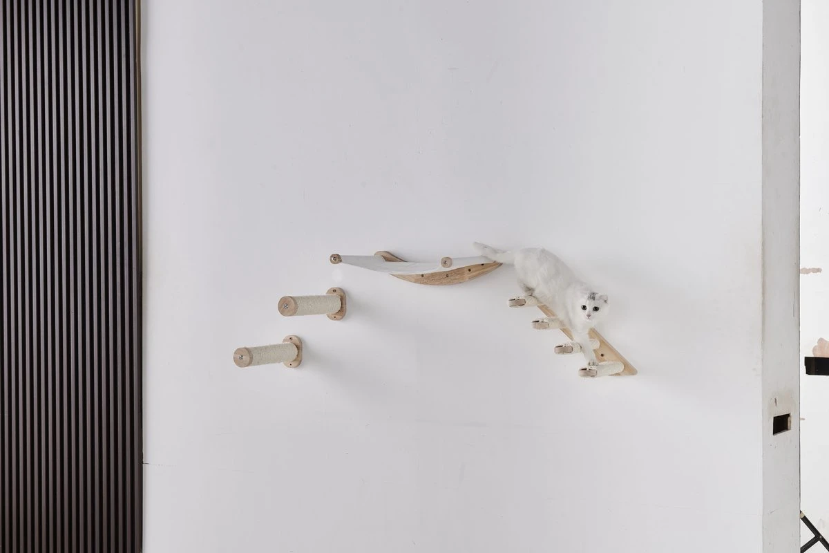 Klimmuur Kat XXL Editie - Krabpaal - Katten Klimmuur - Katten Klim Wand - Met Hangmat 6 Klimmuur Kat XXL Editie - Krabpaal - Katten Klimmuur - Katten Klim Wand - Met Hangmat - Afbeelding 4