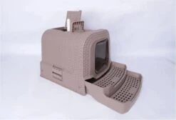 Adori Kattentoiltet Rattan Taupe - Kattenbakken - 69x42x41 Cm -Dierenwinkel 1200x817 1