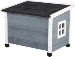 MyMax Kattenhuis - Hout - Openslaand Bitumen Dak - Kattenhuis Voor Buiten - Kattenhok - Kattenhuisje Hout - Grijs - 57*45*43CM -Dierenwinkel 1200x921 1