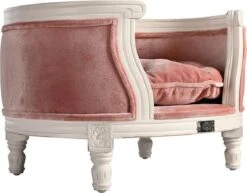 Lord Lou - George Roze Velvet S - Luxe Hondenmand - Luxe Kattenmand - 49x40x31 -Dierenwinkel 1200x937