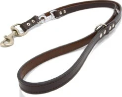 Verstelbare Trainingslijn Leer - 2 Meter - Bruin - Politielijn - Hondenriem - Hoge Kwaliteit Leer - Trainingslijn - Ambachtelijk Gemaakt In Portugal -Dierenwinkel 1200x950