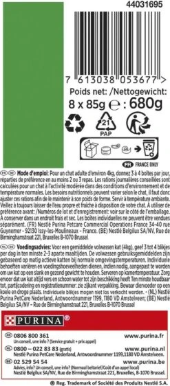 Gourmet Nature's Creations - Kattenvoer Natvoer - Zeevis - 48 X 85 Gr -Dierenwinkel 527x1200 1