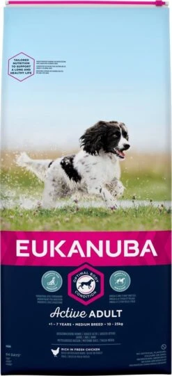 Eukanuba Dog Adult Medium Breed - Kip - Hondenvoer - 15 Kg