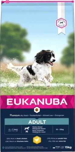Eukanuba Dog Adult Medium Breed - Kip - Hondenvoer - 15 Kg -Dierenwinkel 597x1200