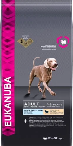 Eukanuba Dog Adult Large Breed Lam/Rice - 12 KG -Dierenwinkel 602x1200