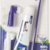 Hond En Kat Tandenborstel Verzorgingsset - Inclusief Tandpasta Met Beefsmaak - Vier Unieke Reinigingsborstels - Fluoride Vrij -Dierenwinkel 626x1200 1